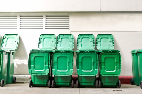 Professional house clearance staff ensuring property safety